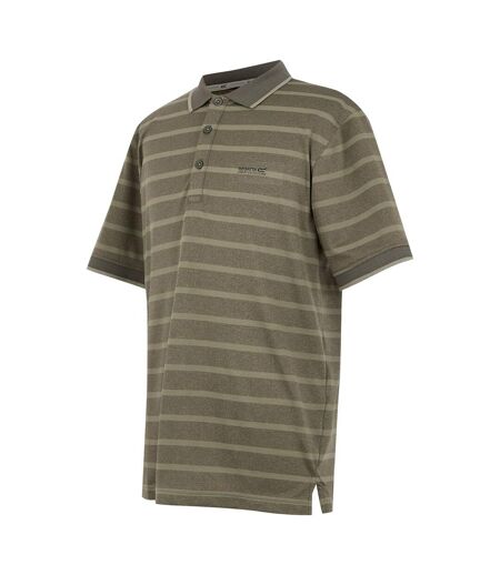 Mens Kildra Polo Shirt Light Sage Dark Khaki Regatta
