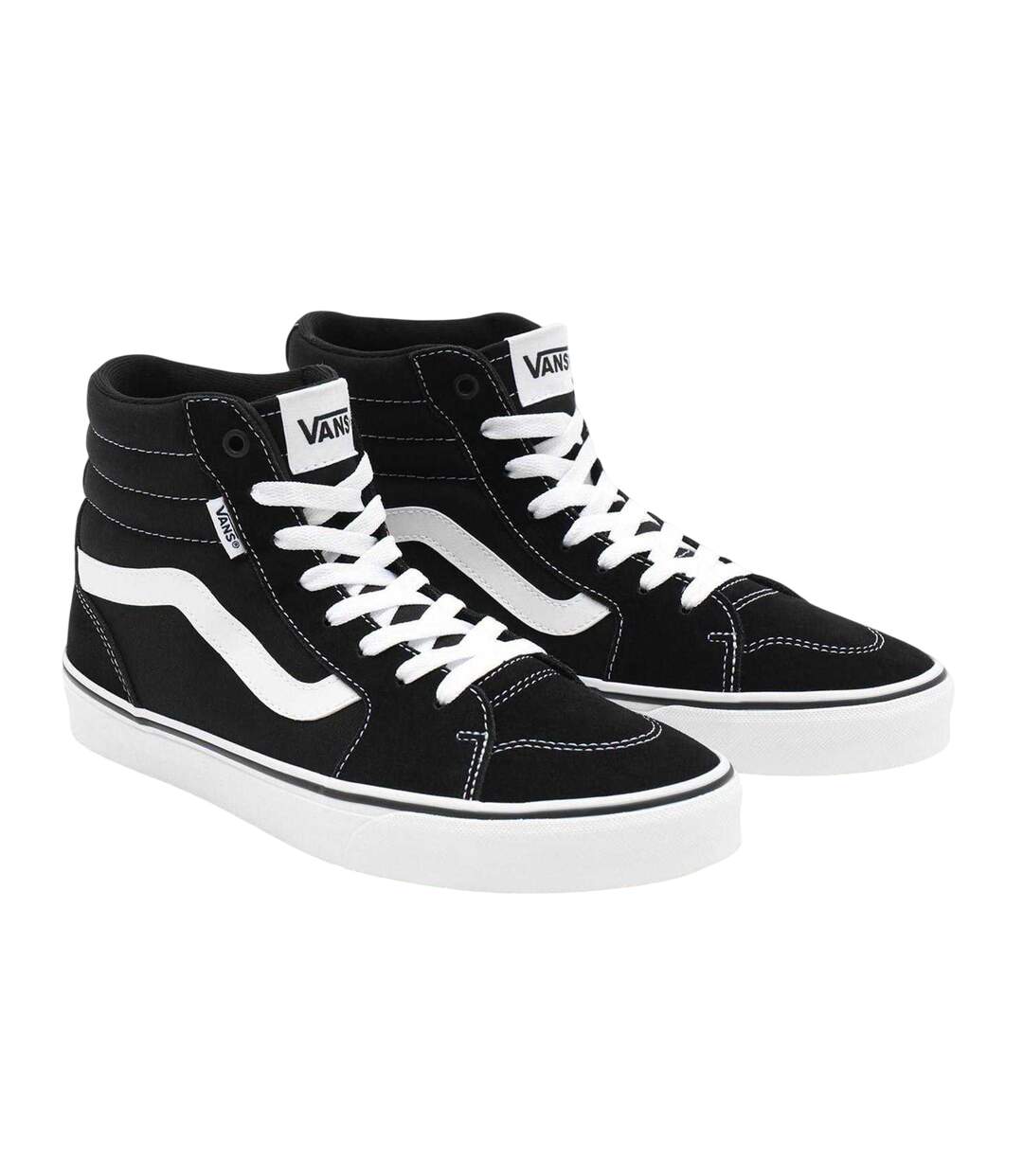 Baskets Montantes Sk8-hi Homme Noir Blanc Vans-4