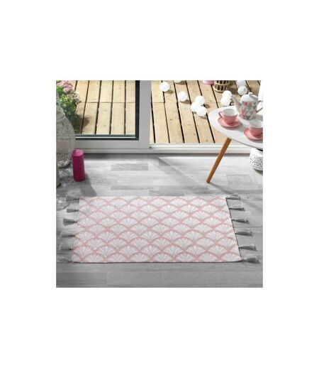 Tapis Déco à Pompons Art Chic 50x80cm Rose