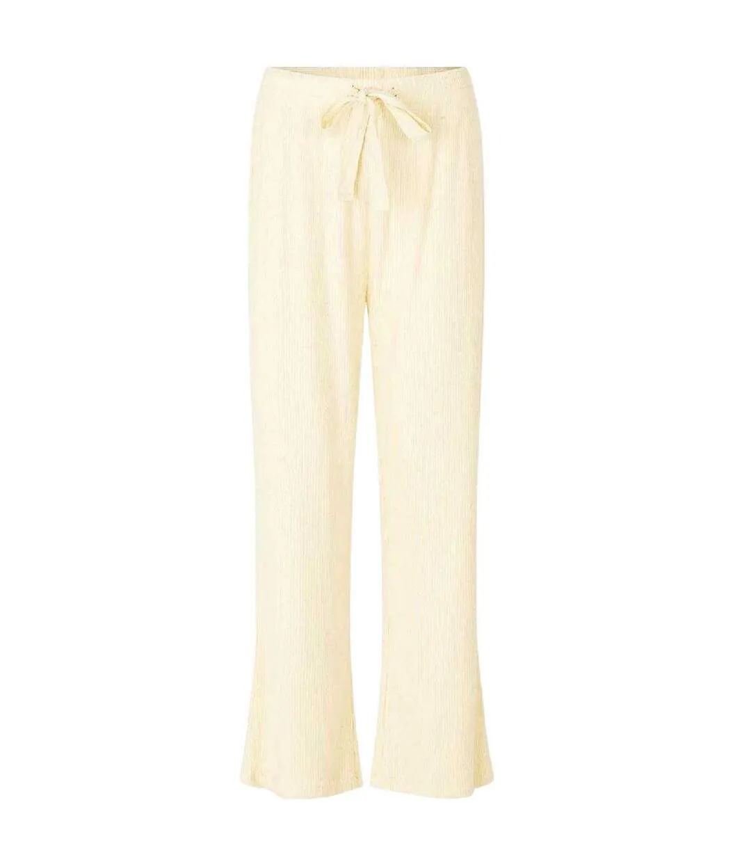 Womens/ladies Neela Ribbed Trousers Straw CCDK Copenhagen-1
