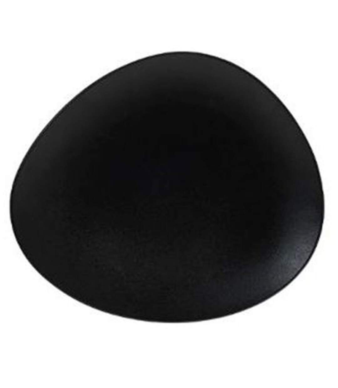 Lot de 6 Assiettes à Dessert Galet 23cm Noir-1