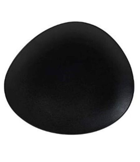 Lot de 6 Assiettes à Dessert Galet 23cm Noir