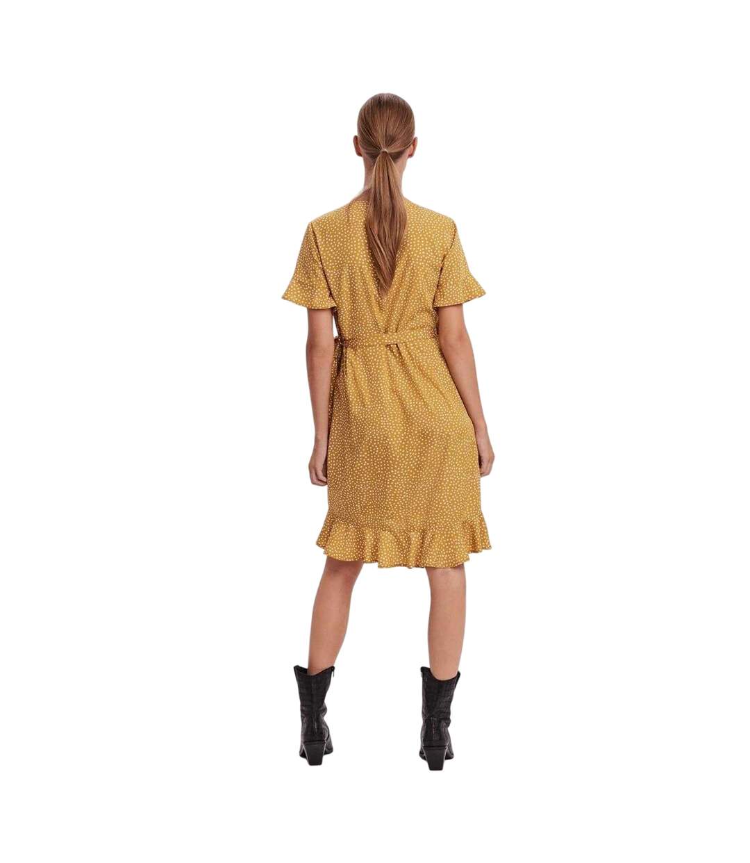 Robe Henna Femme Jaune Or Vero Moda-3