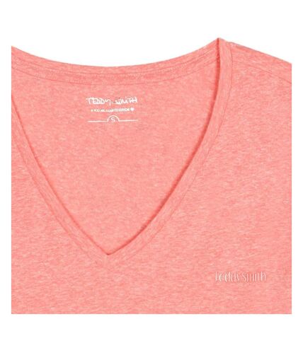 T-shirt Rose Femme Teddy Smith Narcisse - M