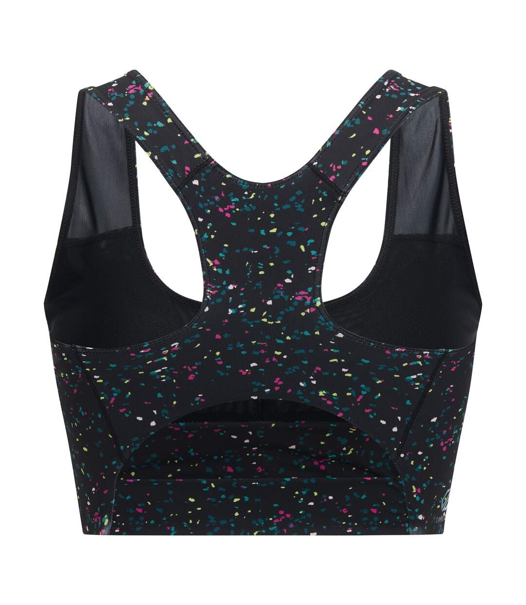 Womens/ladies Influential Speckle Sports Bra Black Dare 2B-2