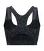 Womens/ladies Influential Speckle Sports Bra Black Dare 2B-2