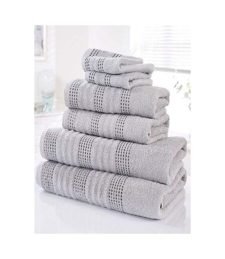 Rapport Towel Bale Set (Pack of 6) (Silver) (One Size) - UTAG1936