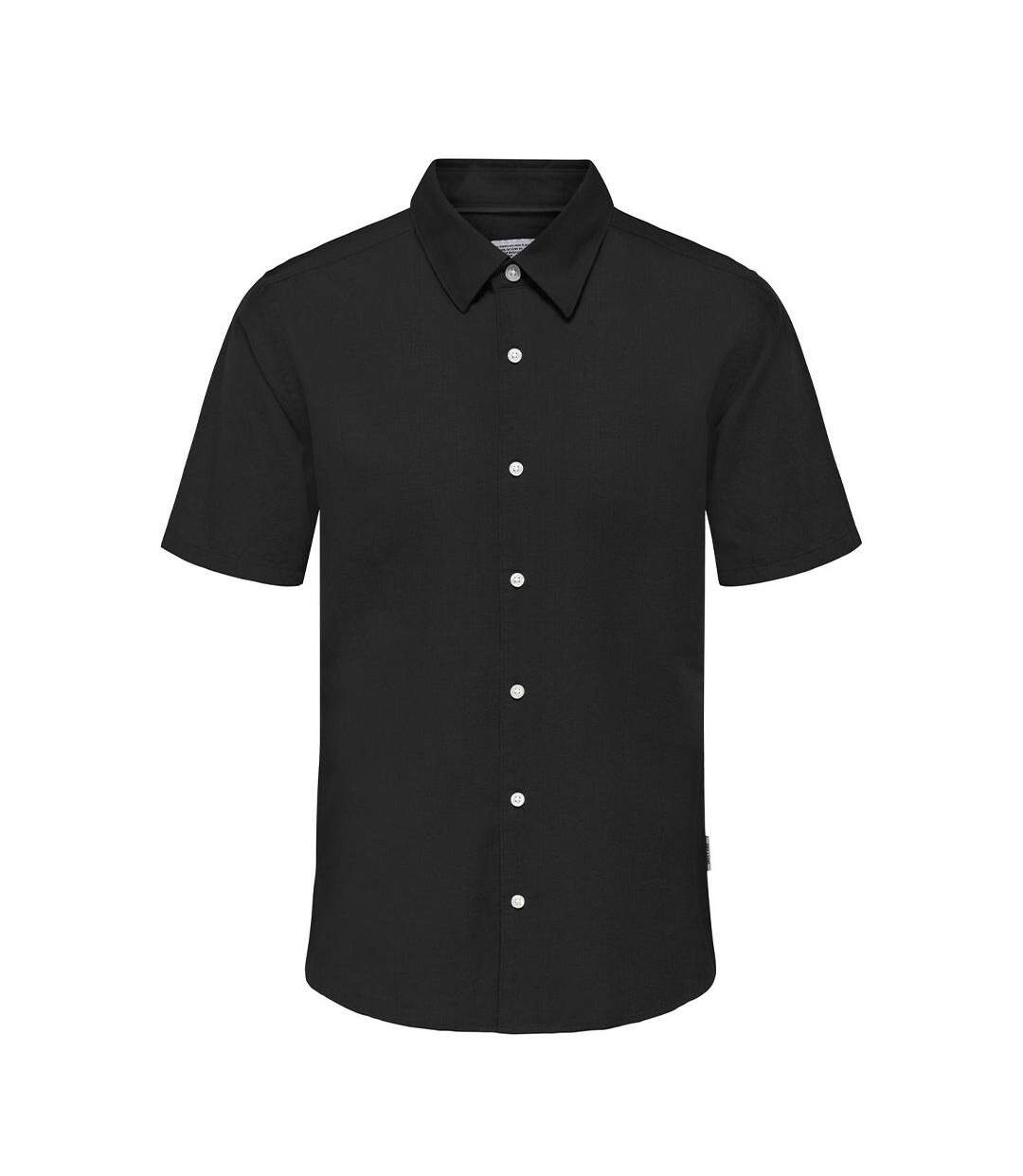 Chemise manches courtes noire homme only & sons cantley-1