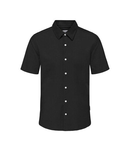 Chemise manches courtes noire homme only & sons cantley