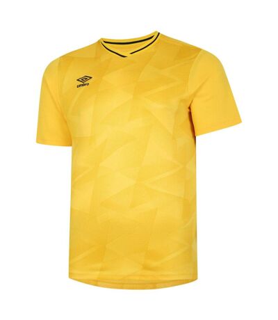 Mens triassic logo short-sleeved jersey yellow/empire yellow Umbro