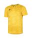 Mens triassic logo short-sleeved jersey yellow/empire yellow Umbro