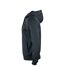 Mens Basic Active Full Zip Hoodie Black Clique-3
