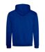 Womens/ladies varsity hoodie royal blue/arctic white Awdis