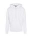Mens Basic Hoodie Blanc Build Your Brand-1