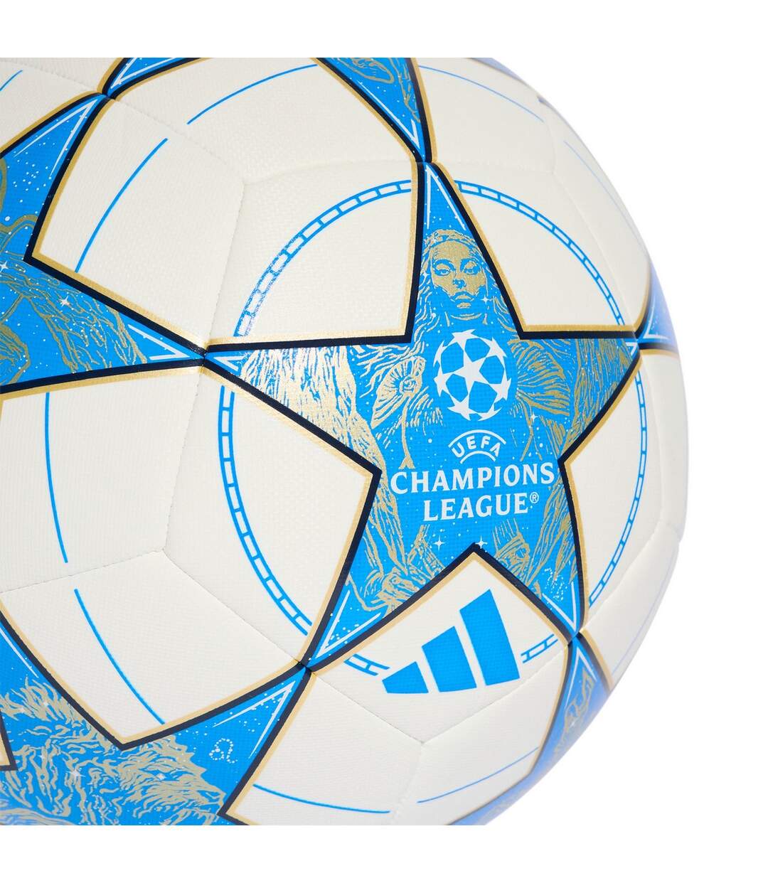 Ballon De Foot Pour Entraînement Motif/style Ligue Des Champions De L´uefa 25/26 Taille 5 Blanc Bleu Adidas-3