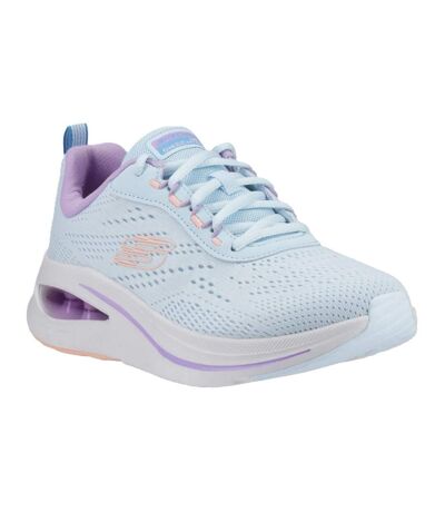 Womens/ladies meta aired out skech-air trainers light blue/multicoloured Skechers