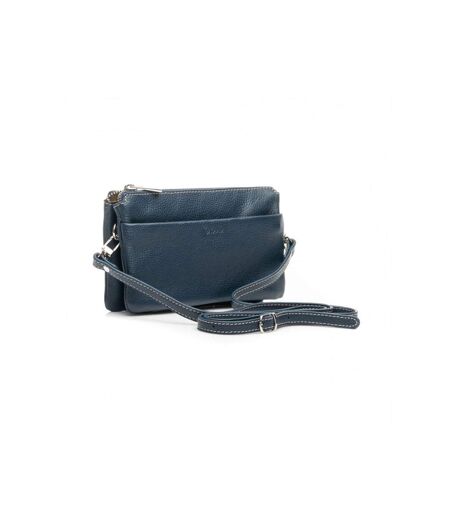 Katana - Pochette multifonctions femme en cuir - marine - 8660