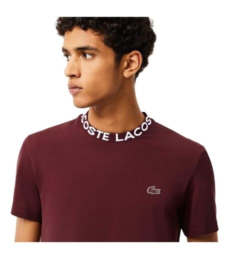 T-shirt Homme Rouge Bordeaux Lacoste