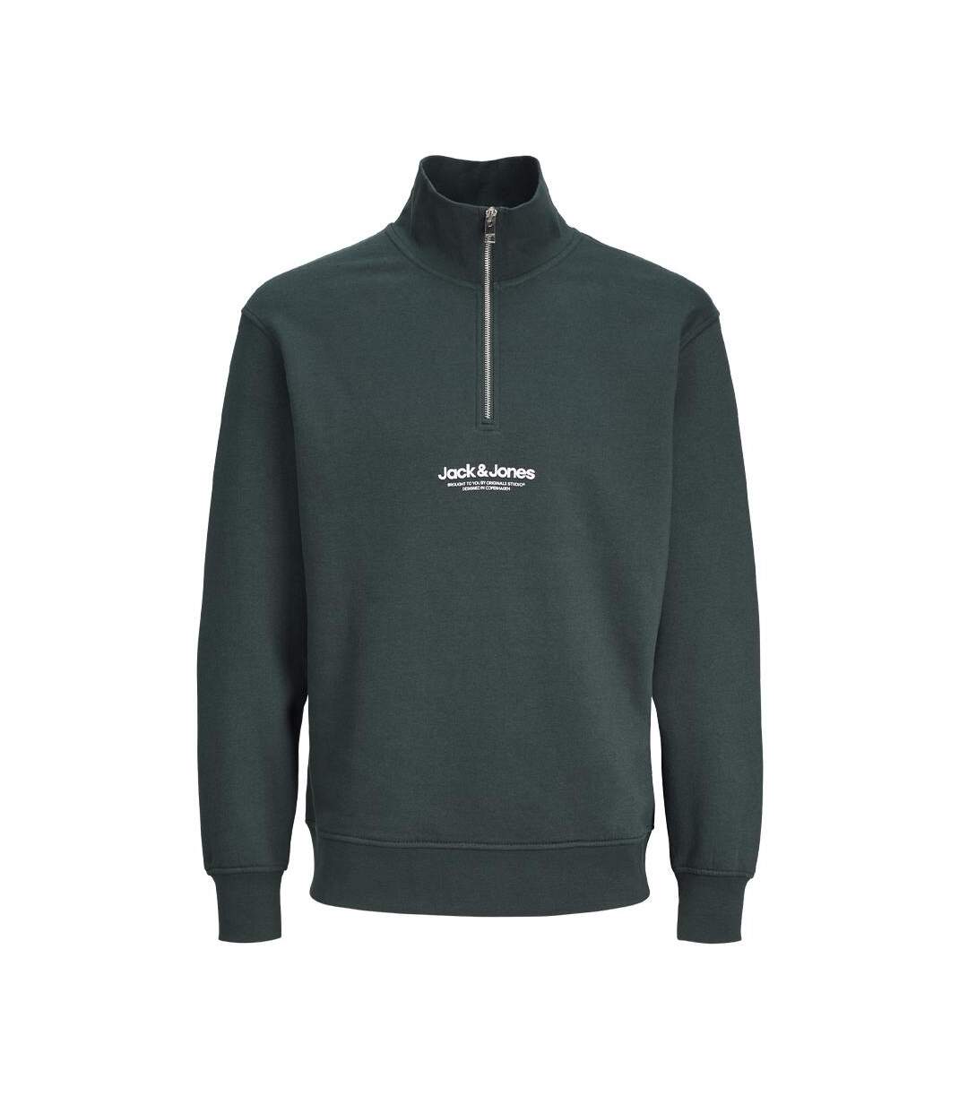 Sweat vert foncé homme jack & jones vesterbro - xl-1