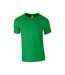 Gildan Mens Soft Style Ringspun T Shirt (Irish Green) - UTPC2882