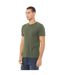 Canvas t-shirt à manches courtes homme vert kaki Bella + Canvas-3