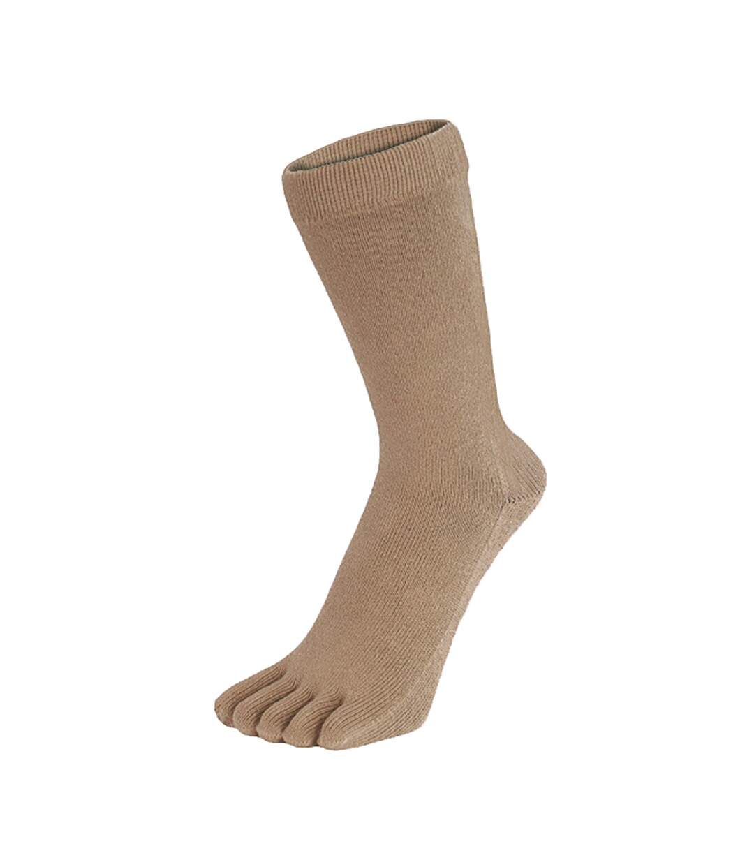 TOETOE - Unisex Mid Calf Soft Cotton Toe Socks-1