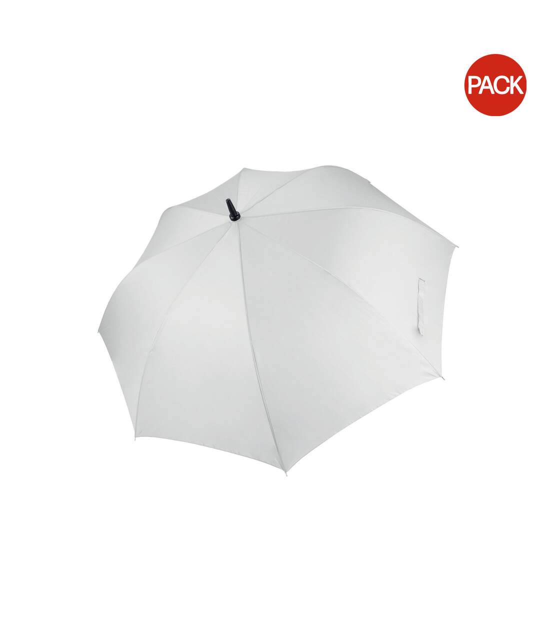 Lot de 2  Grand parapluie uni adulte unisexe taille unique blanc Kimood-1