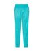 Womens/ladies Slim Tracksuit Bottoms Blue Head-1