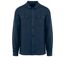 Surchemise délavée en lin - Homme - PATS516 - bleu marine linen washed navy blue-1
