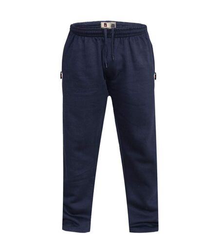 Duke Mens Kingsize Albert Open Hem Jogging Bottoms (Navy) - UTDC134