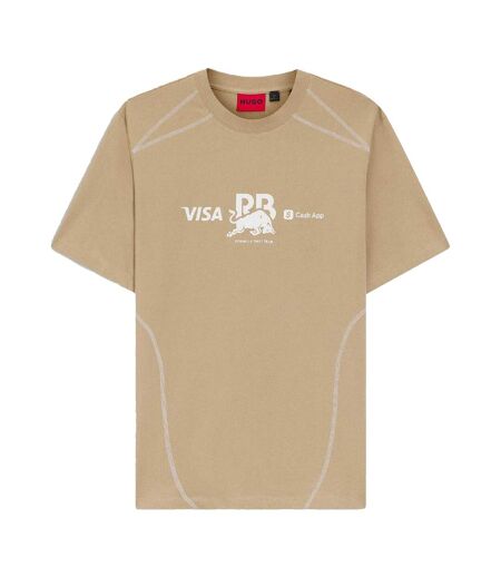 Unisex Adult Crew Neck Short-sleeved Competition T-shirt Medium Beige Hugo