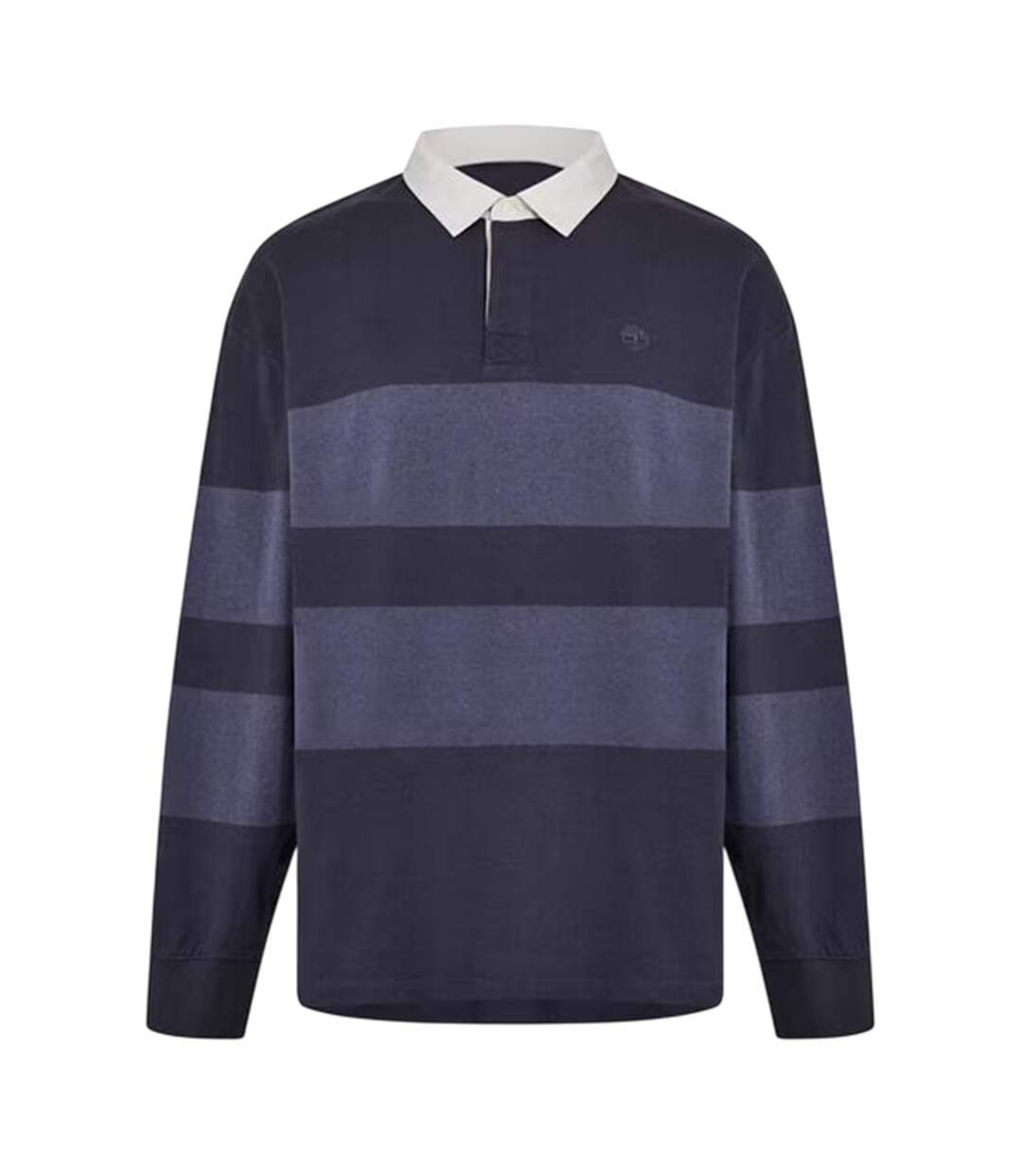 Polo Manches Longues Rugby Motif/style À Rayures Homme Noir Timberland-1