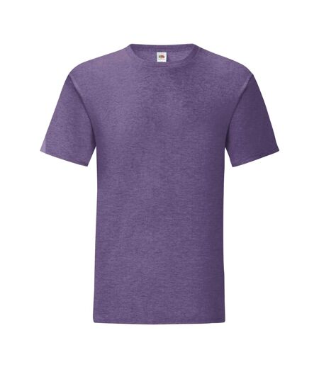 Fruit Of The Loom Mens Iconic T-Shirt (Pack Of 5) (Heather Purple) - UTPC4369