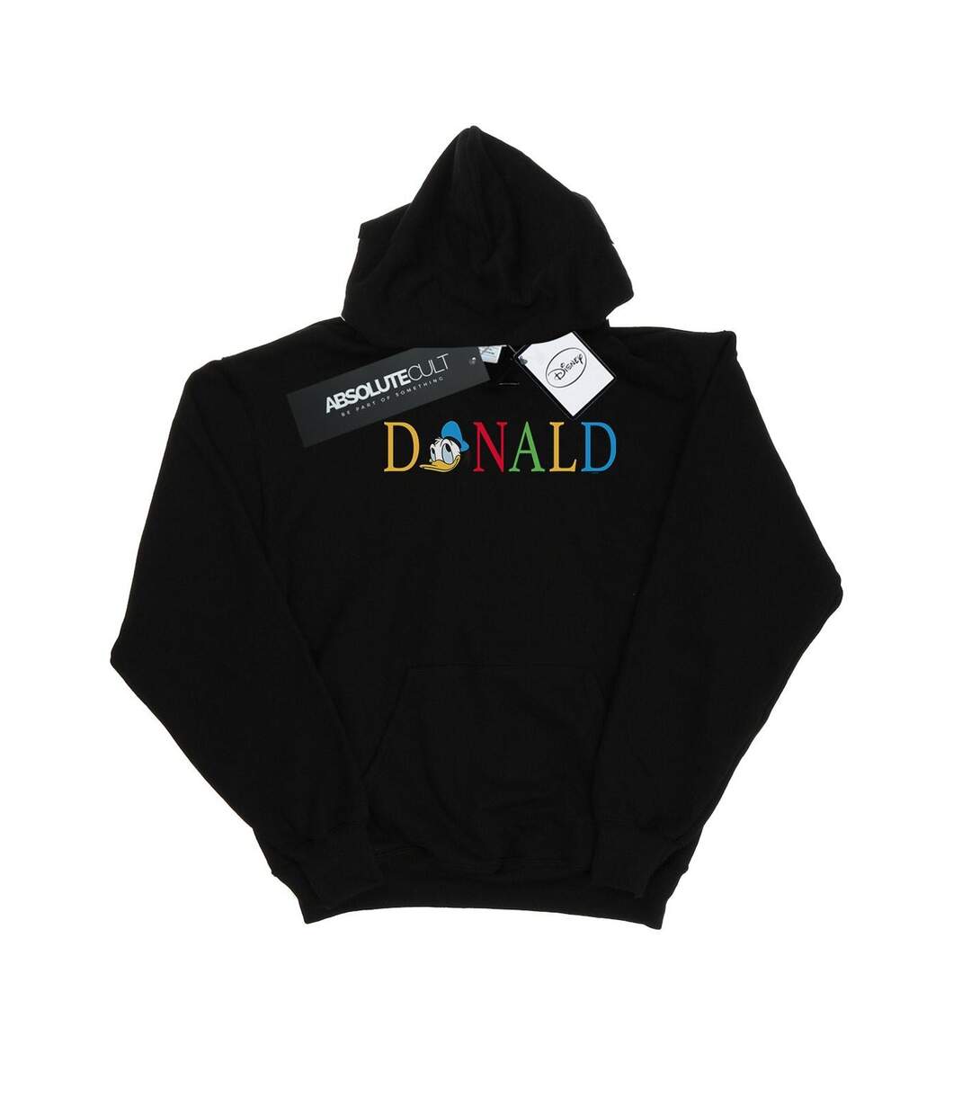 Disney - Sweat à capuche DONALD DUCK LETTERS - Femme (Noir) - UTBI11318-1