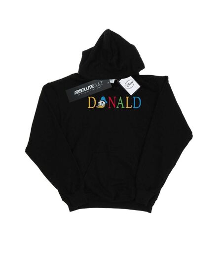 Disney - Sweat à capuche DONALD DUCK LETTERS - Femme (Noir) - UTBI11318