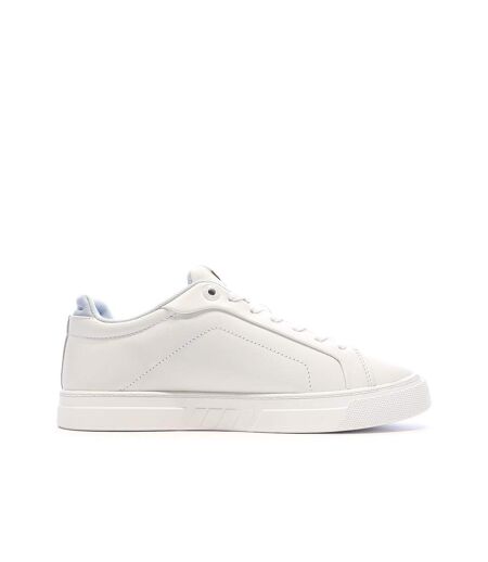Baskets blanches/bleu femme tommy hilfiger sporty
