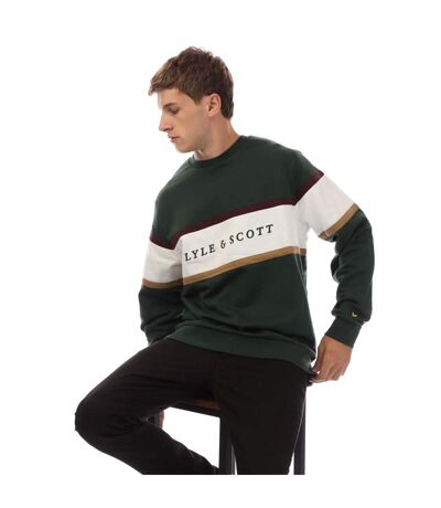 Sweat Style À Rayures Volley Homme Vert Lyle & Scott