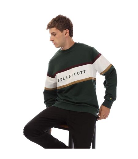 Sweat Style À Rayures Volley Homme Vert Lyle & Scott