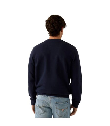 Sweat Motif/style En Relief Homme Bleu Guess