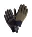 Mens Avio Leather Logo Gloves M Olivine Magnum-1