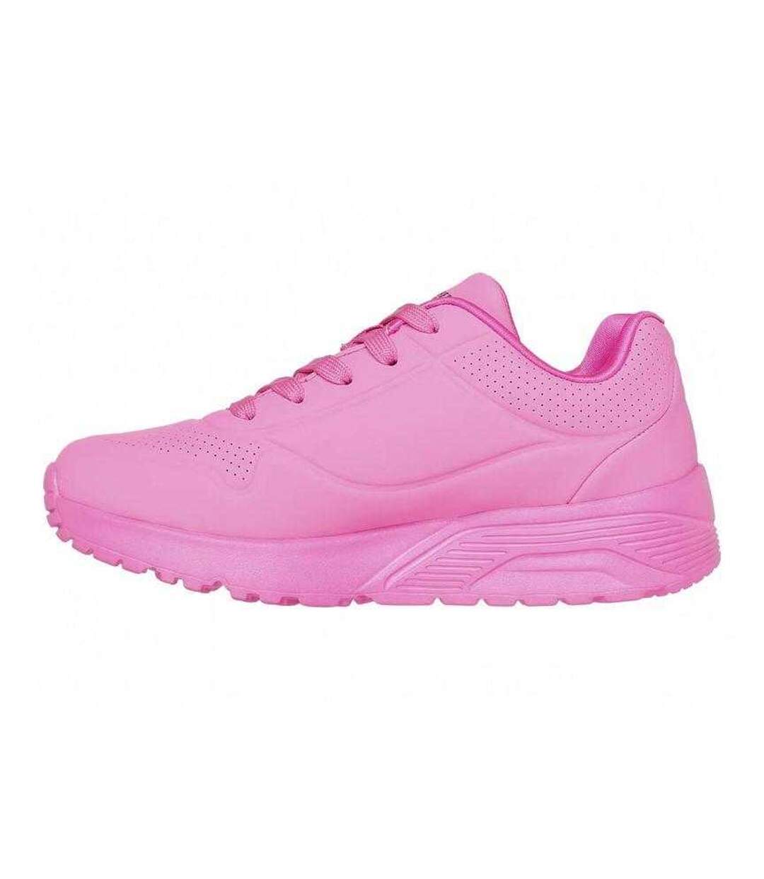 Childrens/kids Jgoldcrown Uno Lite Metallic Love Trainers Pink Skechers-2