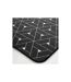 Tapis de Couloir Imprimé Terence 45x120cm Noir-2
