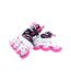Patins À Roulettes Alignées Enfant 37-39 Fr Blanc Noir Rose Tempish-4