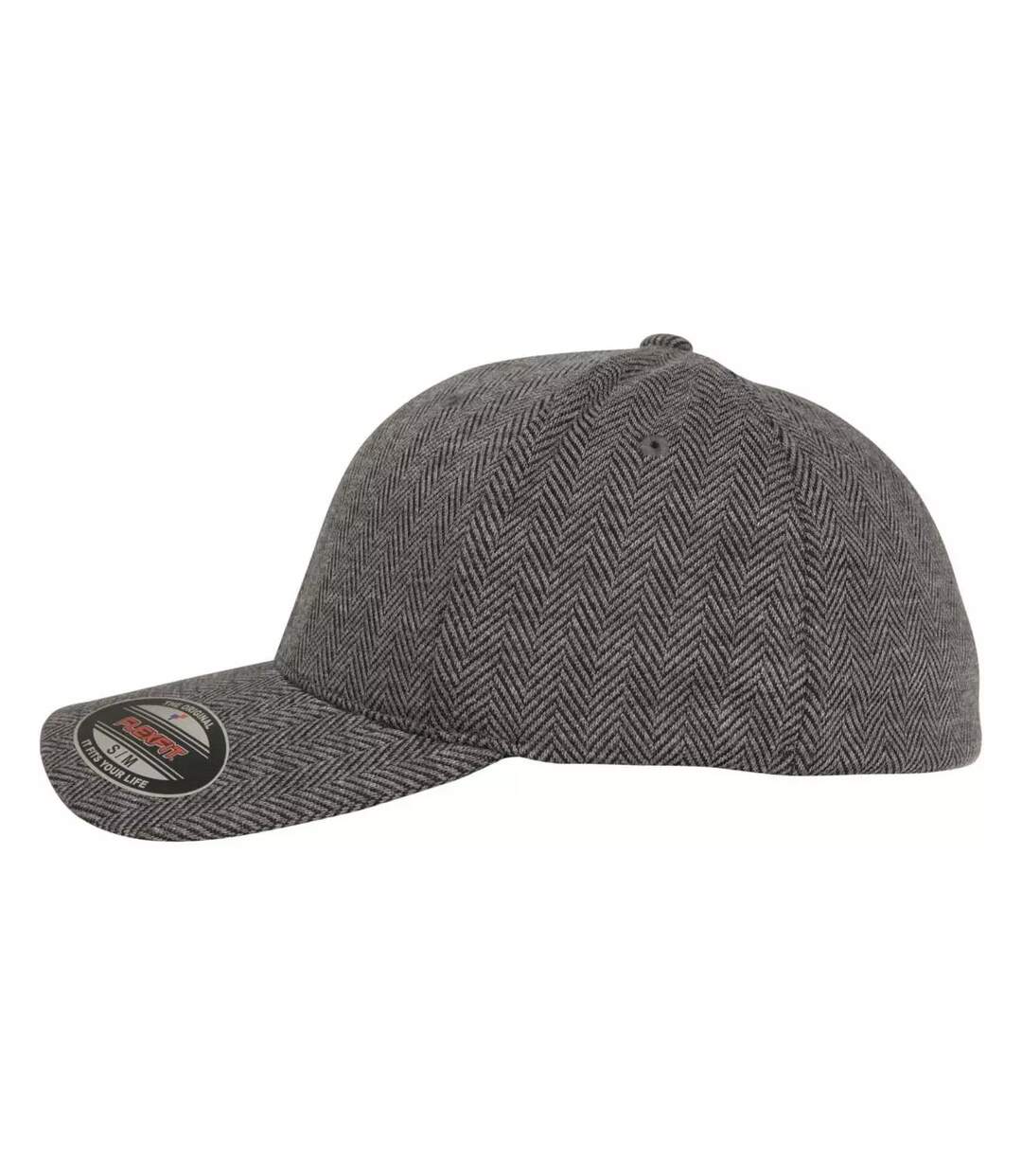 Casquette De Baseball Noir Gris Chiné Flexfit-3