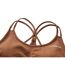 Brassière De Sport Motif/style Sans Coutures Femme Marron Chiné LA Gear-4
