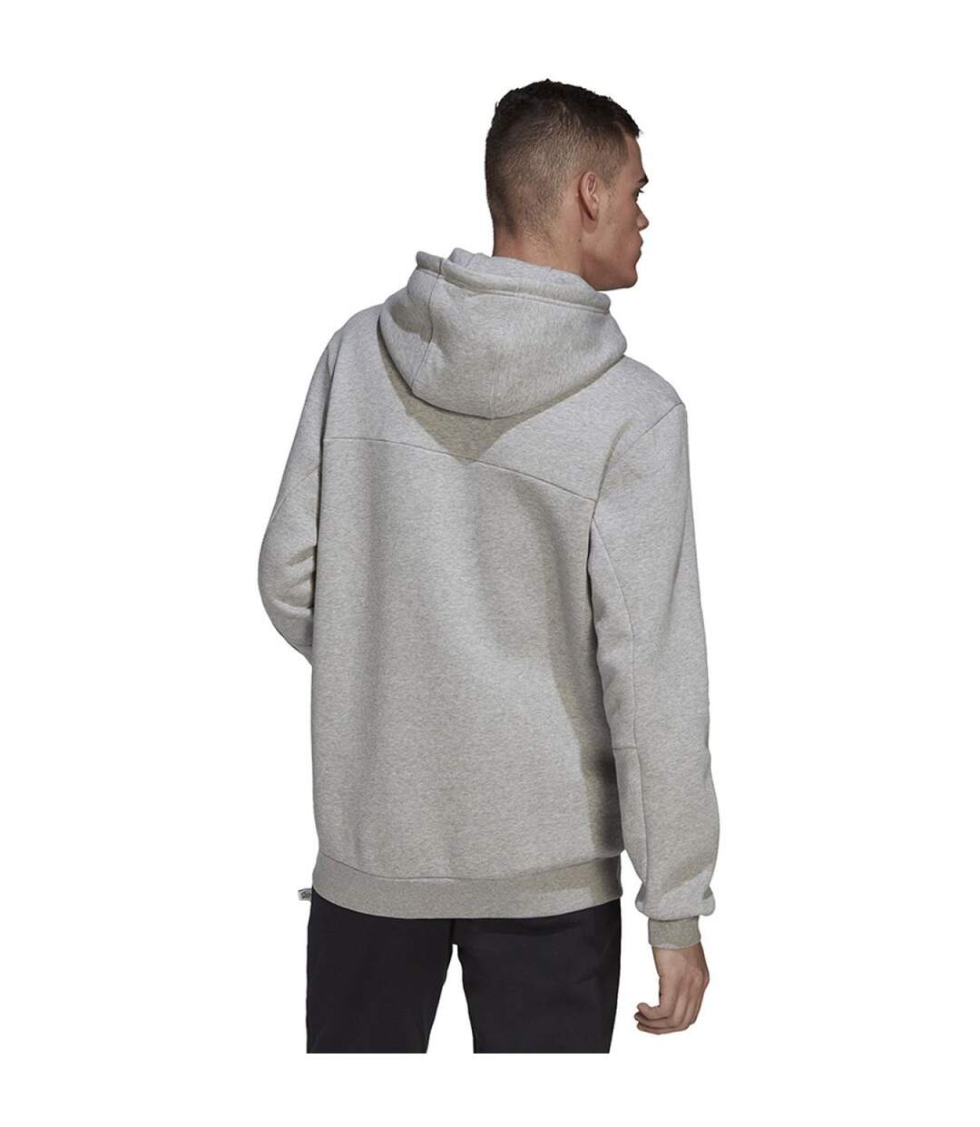 Sweat À Capuche Badge Of Sport Homme Gris Argenté Adidas-3