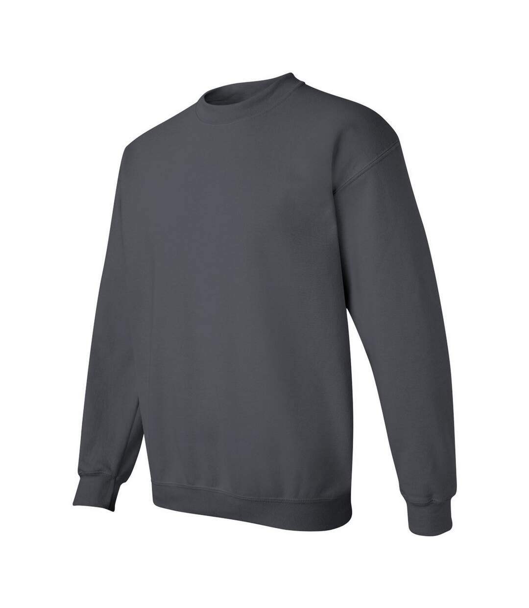 Unisex adult heavy blend crew neck sweatshirt charcoal Gildan-3