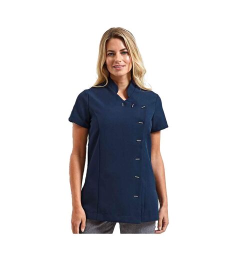 Womens/ladies *orchid* Tunic / Health Beauty & Spa / Workwear Navy Premier