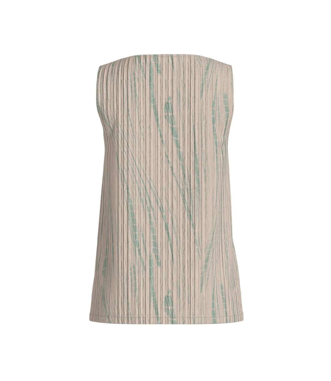 T-Shirt beige/vert femme vila vithua-2