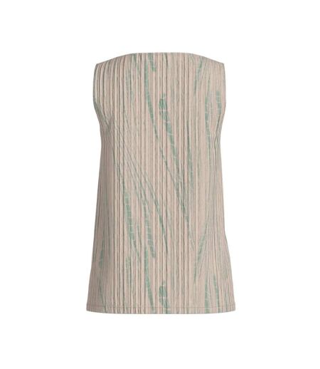 T-Shirt beige/vert femme vila vithua